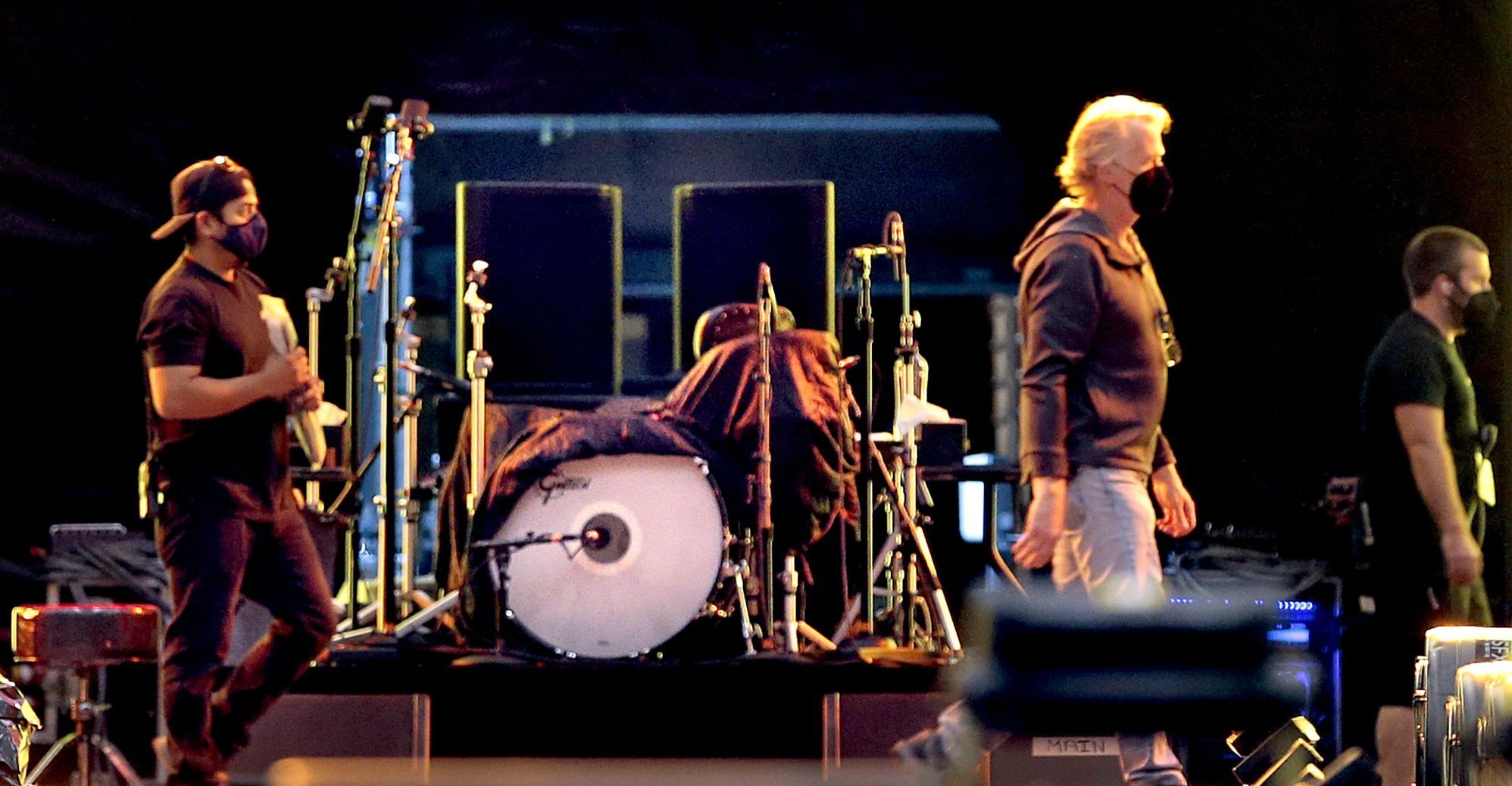 Rolling Stones stage under construction at The Dome at America's Center